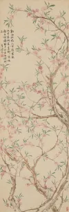 桃花图轴