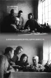 图77:白求恩学校校长殷秀彭医学博士指导学生做研究工作。